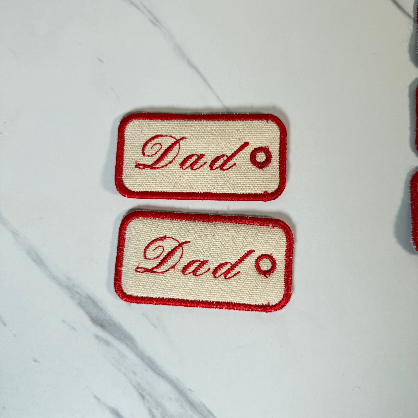 Embroidered Phrase Bag Tag – Tote, Purse & Backpack Accessory – Custom Phrase Option