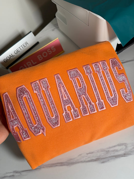 Zodiac Glitter Sweatshirt