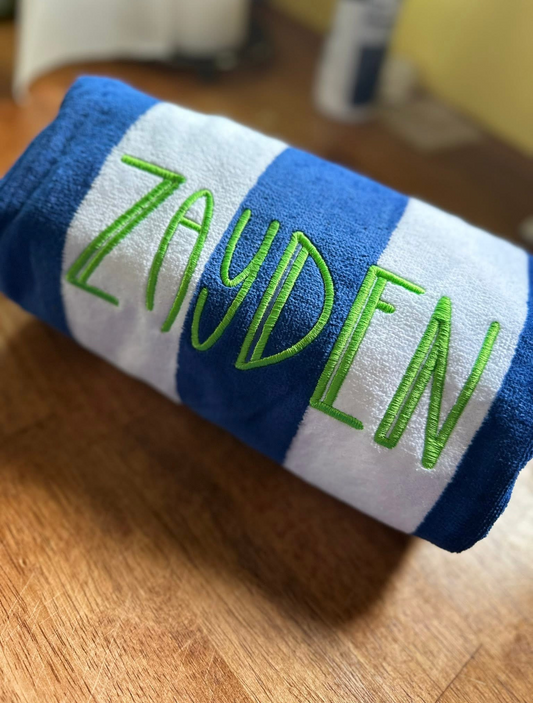 Personalized Beach Towels