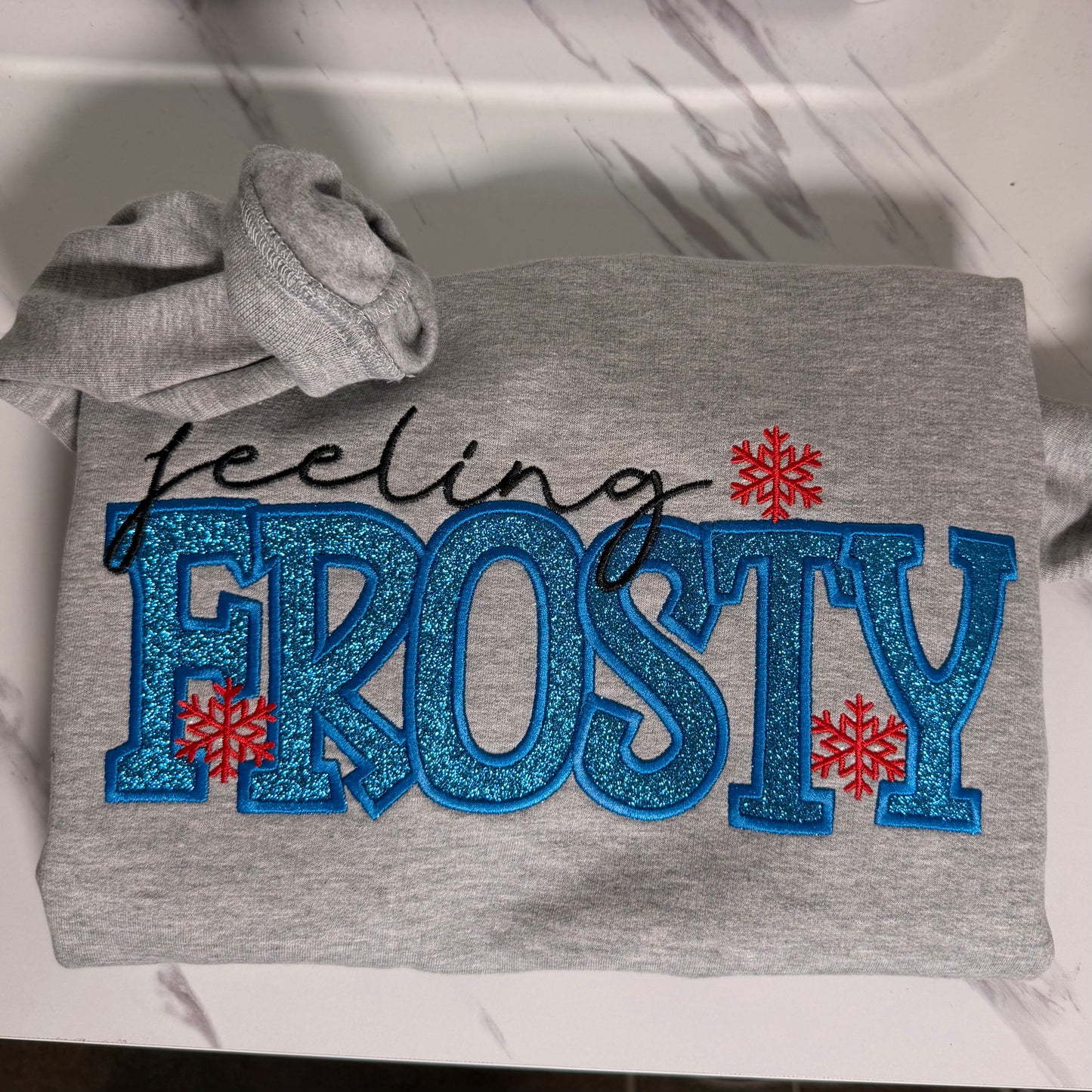 Feeling Frosty Glitter Sweatshirt